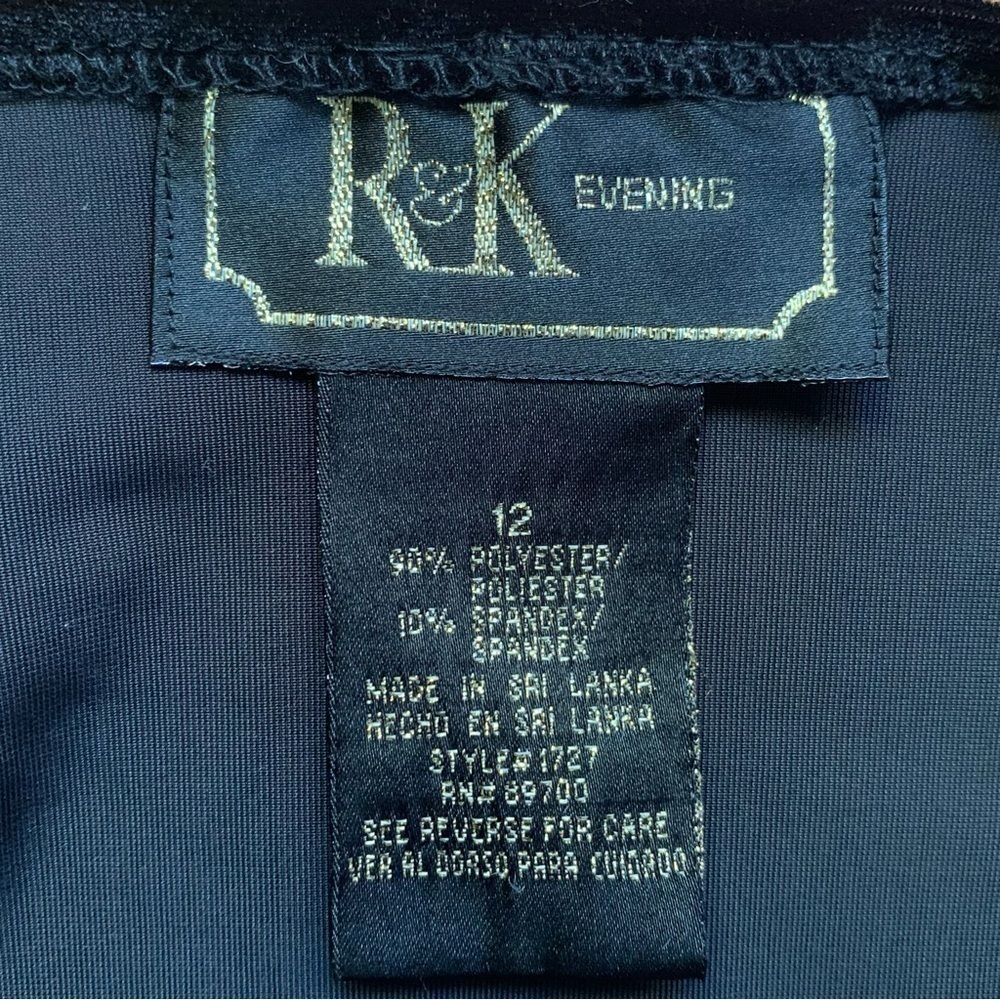R & K Evening Velvet Cropped Bolero Jacket - Picture 5 of 5